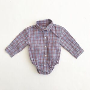 Janie & Jack Scottie Park button shirt EUC 6-12m